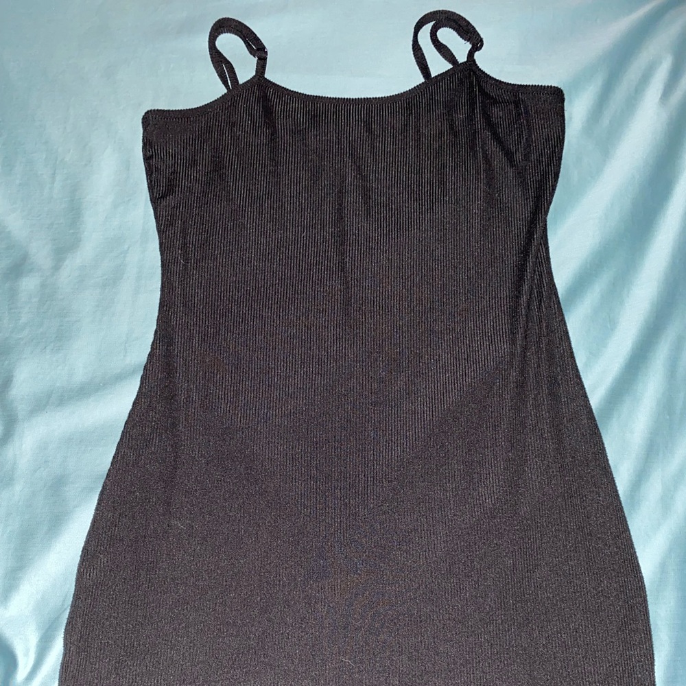 Black slim dress